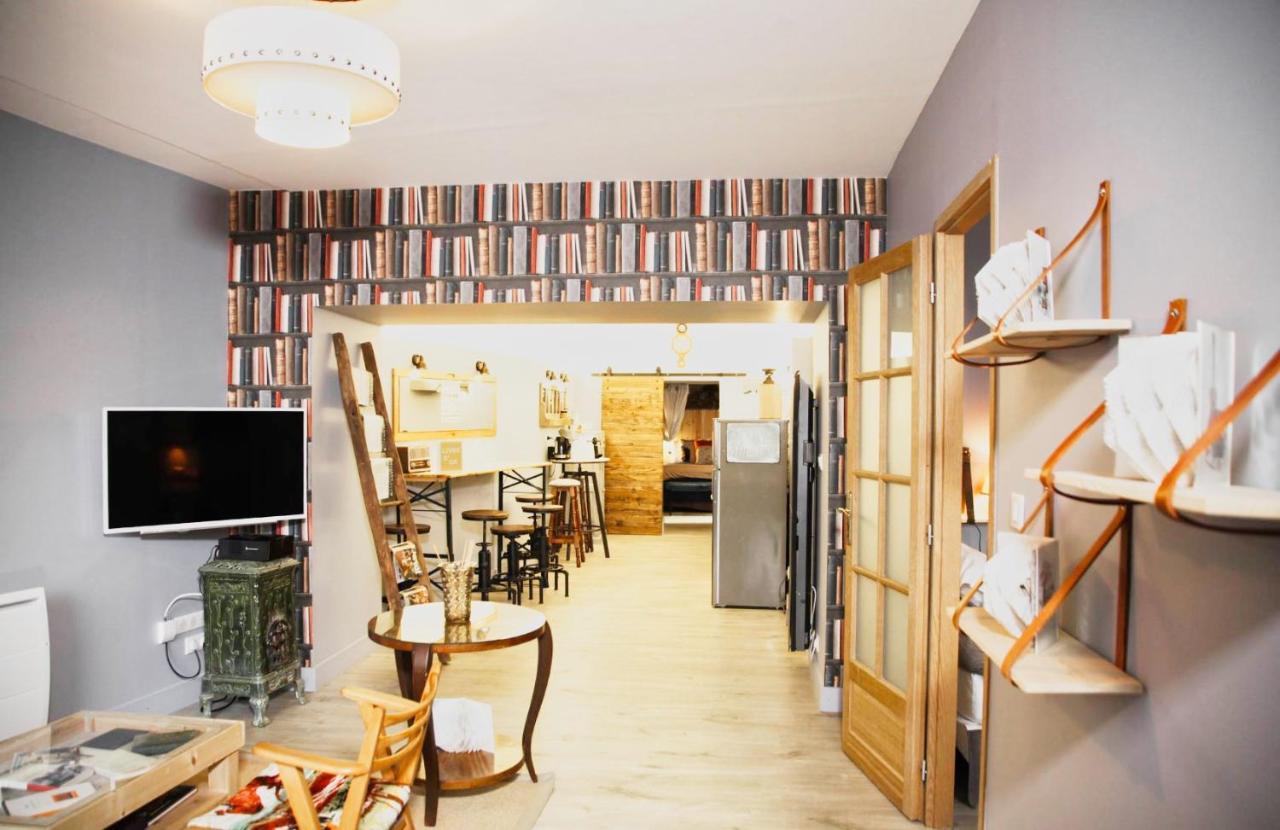 Le Bouquiniste, Centre Historique, Fibre, Ess, Rez-De-Chaussee, Bedinshop 伊泽尔河畔的罗曼 外观 照片